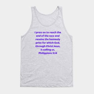 Bible Verse Philippians 3:14 Tank Top